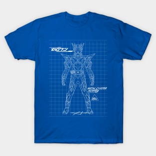 Metal Cluster Hopper Blueprint T-Shirt